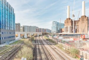 dynamic evolution of urbanization through photography battersea power station london